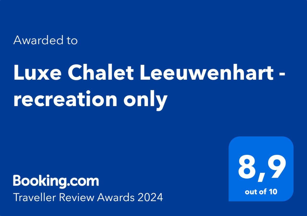 Luxe Chalet Leeuwenhart - Recreation Only Hoenderloo Ngoại thất bức ảnh